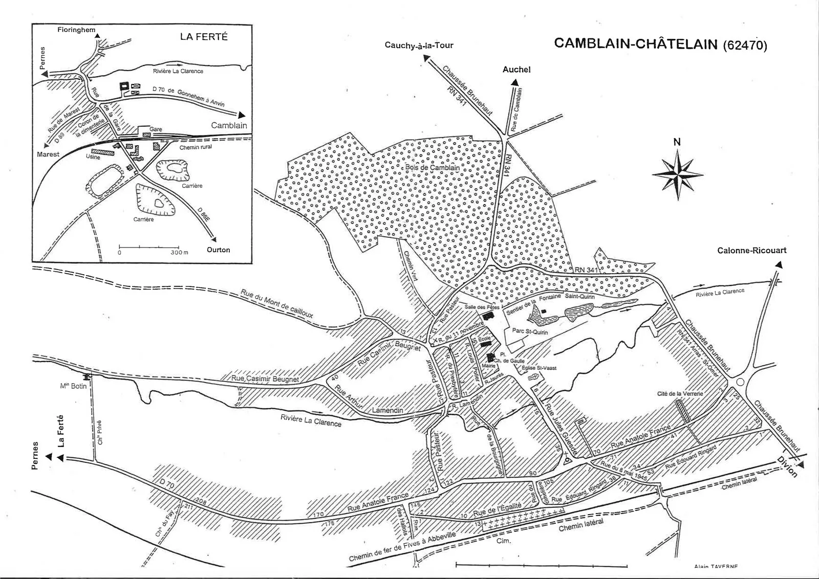 plan de Camblain Chatelain